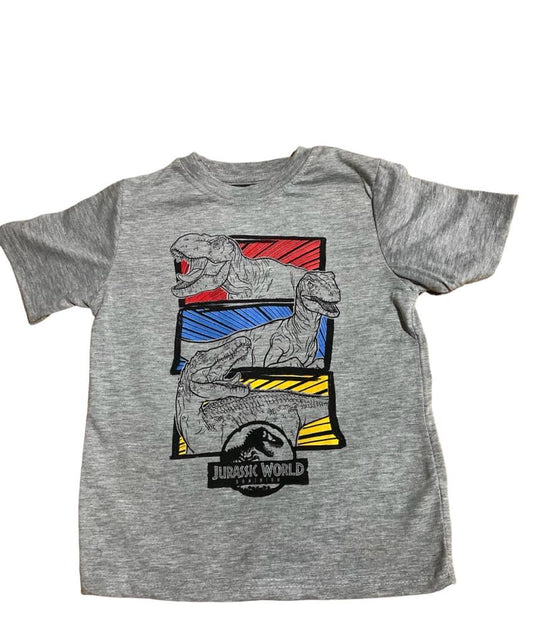 Camiseta Gris Jurassic World Dominion