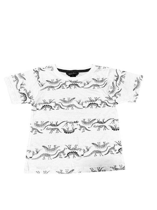 Camiseta blanca Dino esqueletos