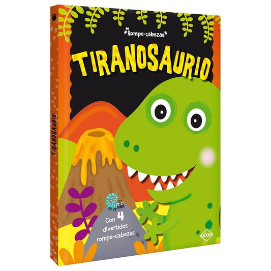 Libro Tiranosaurio con 4 rompecabezas