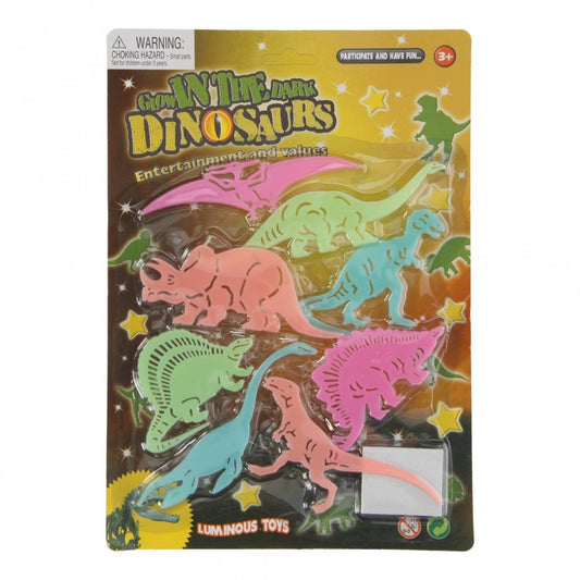 Set dinosaurios que brillan en la oscuridad