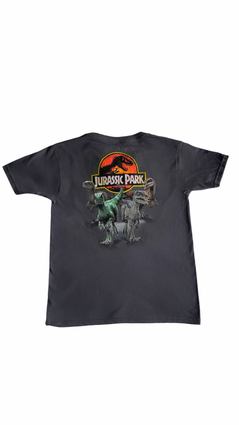 Camiseta gris Jurassic Logo