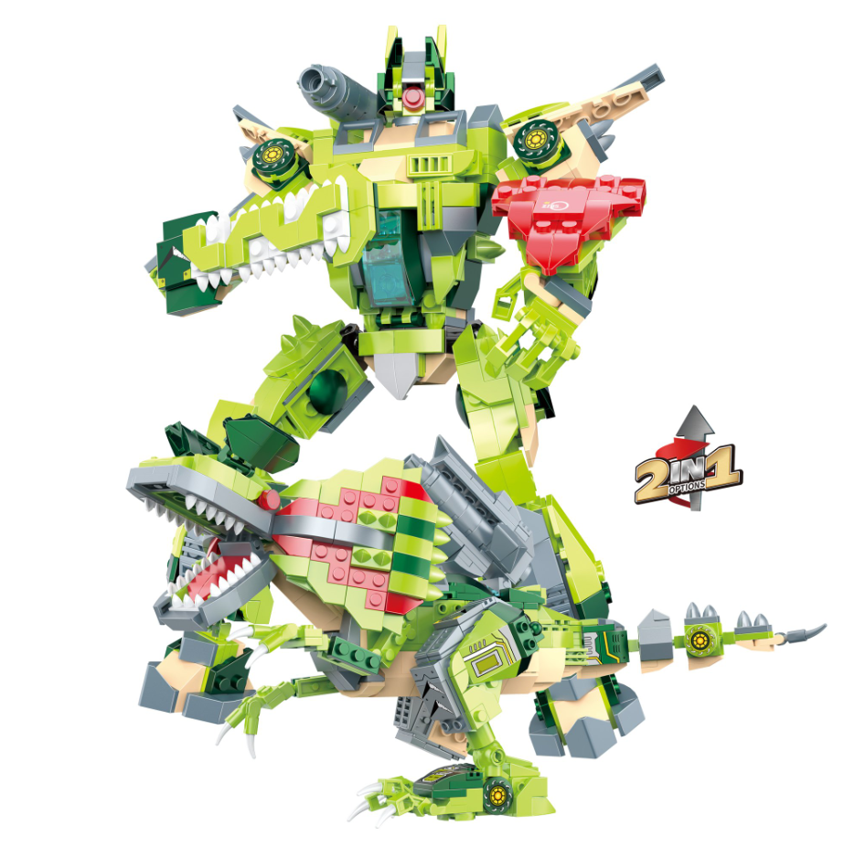 Bloques Construccion Dilophosaurus 611 piezas Cogo