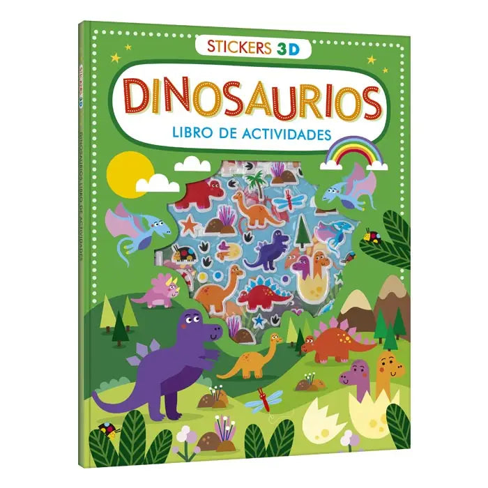 Libro de dinosaurio s stickers y actividades