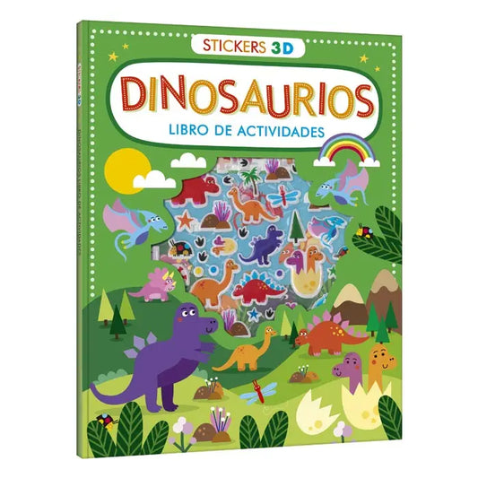 Libro de dinosaurio s stickers y actividades