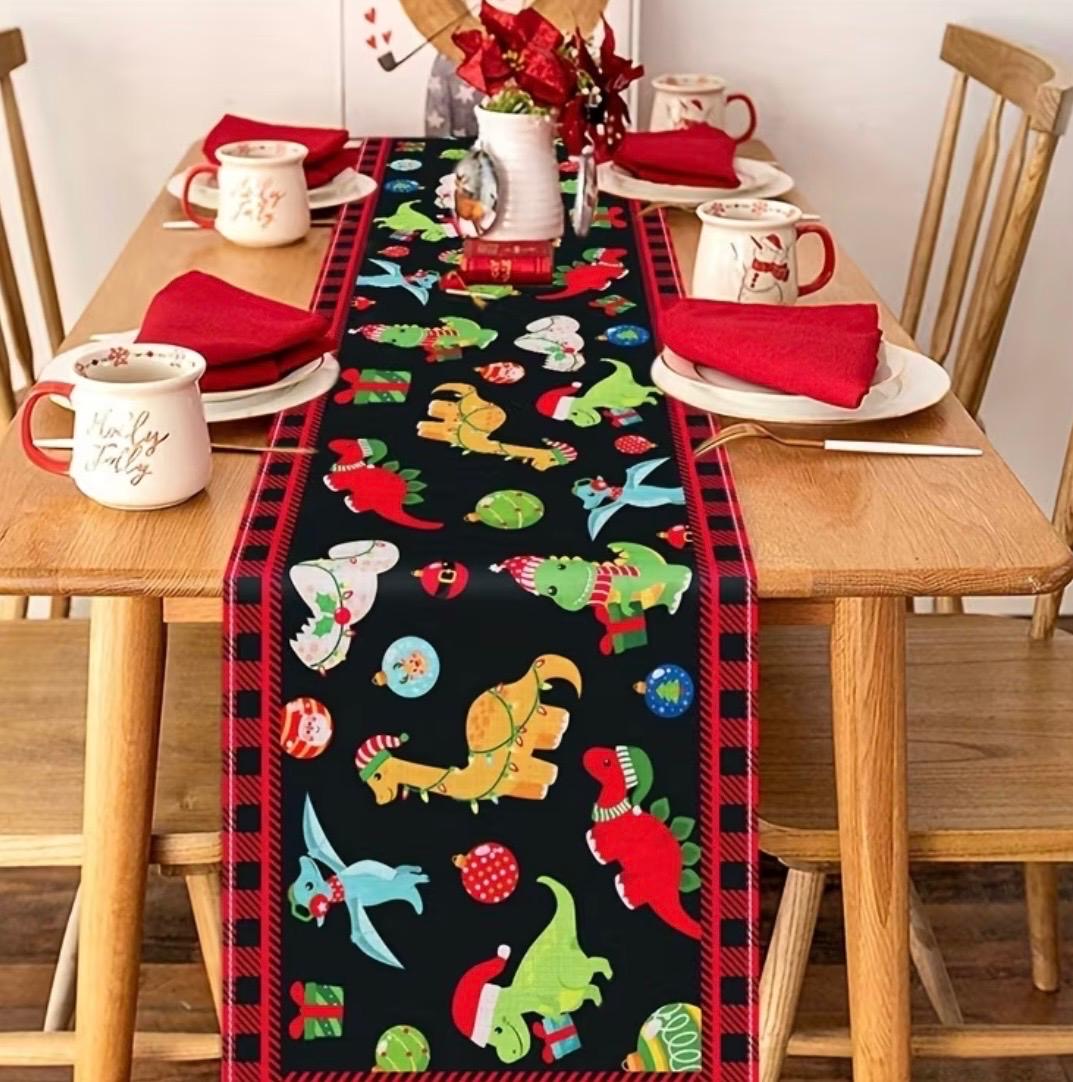 Camino de mesa navideño
