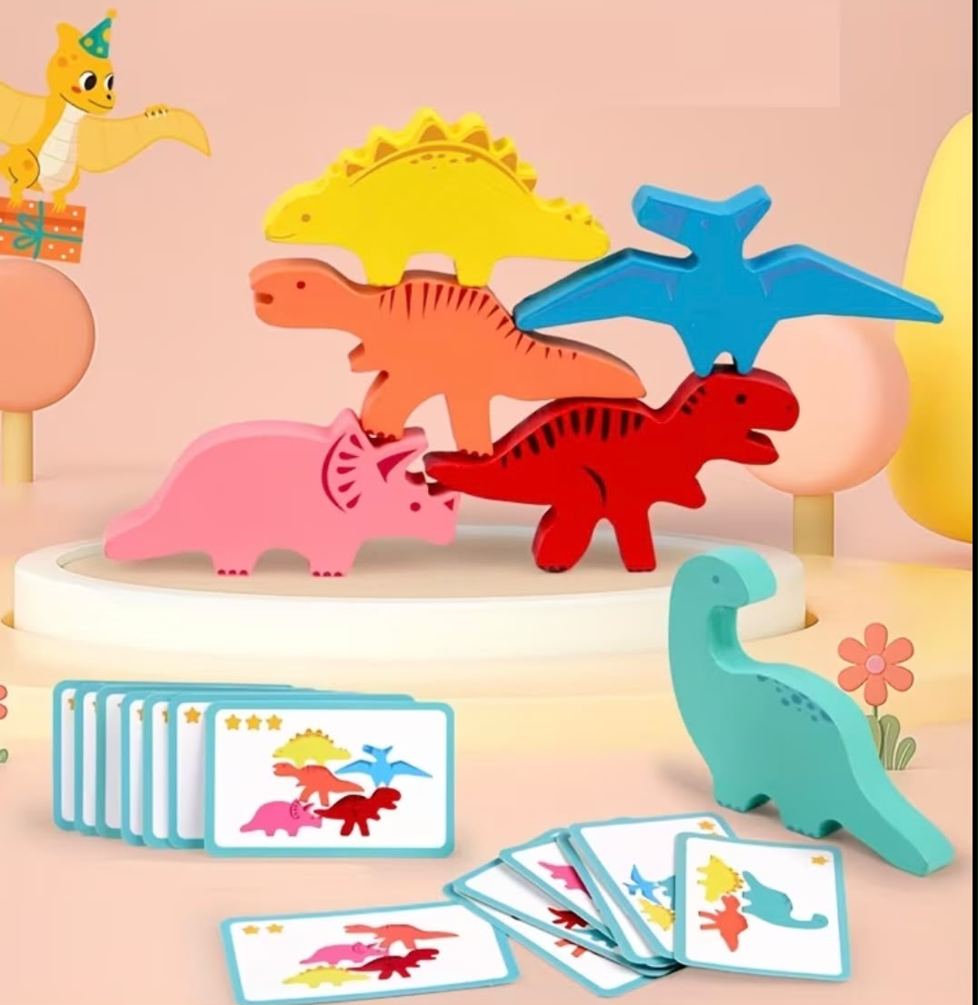 Juego de dinosaurios para apilar
