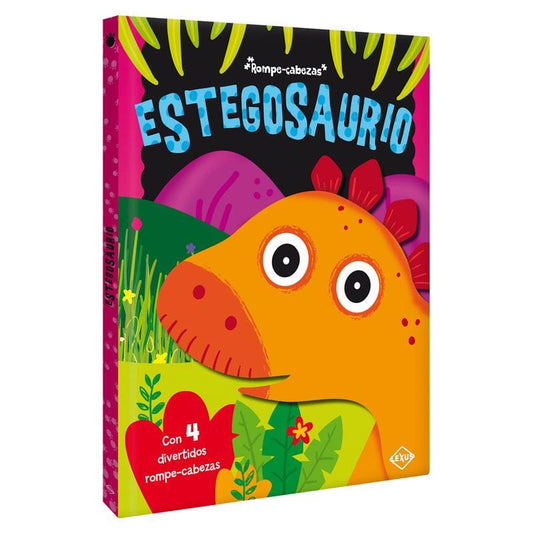 Libro Estegosaurio con 4 rompecabezas