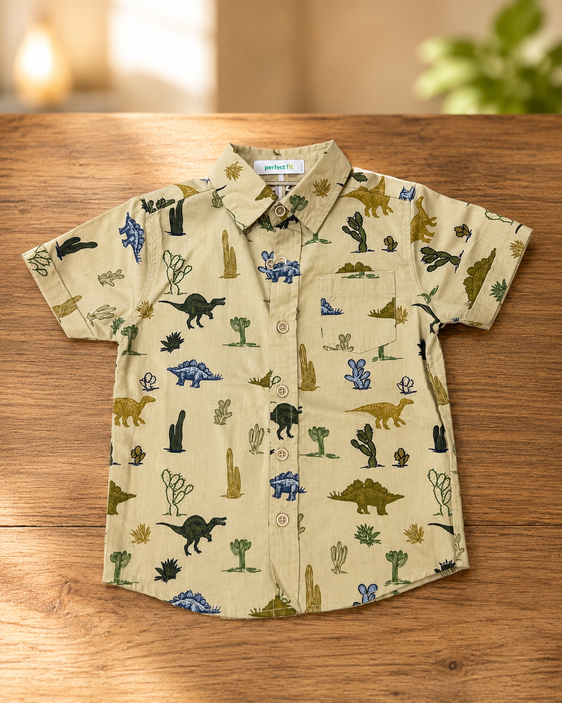Camisa Beige Cactus Boys