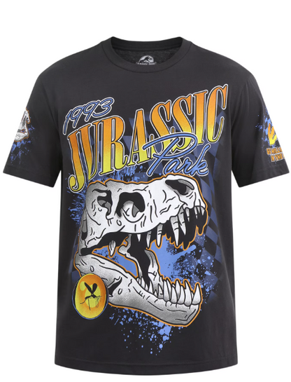 Camiseta Adulto Negra Jurassic Park 1993