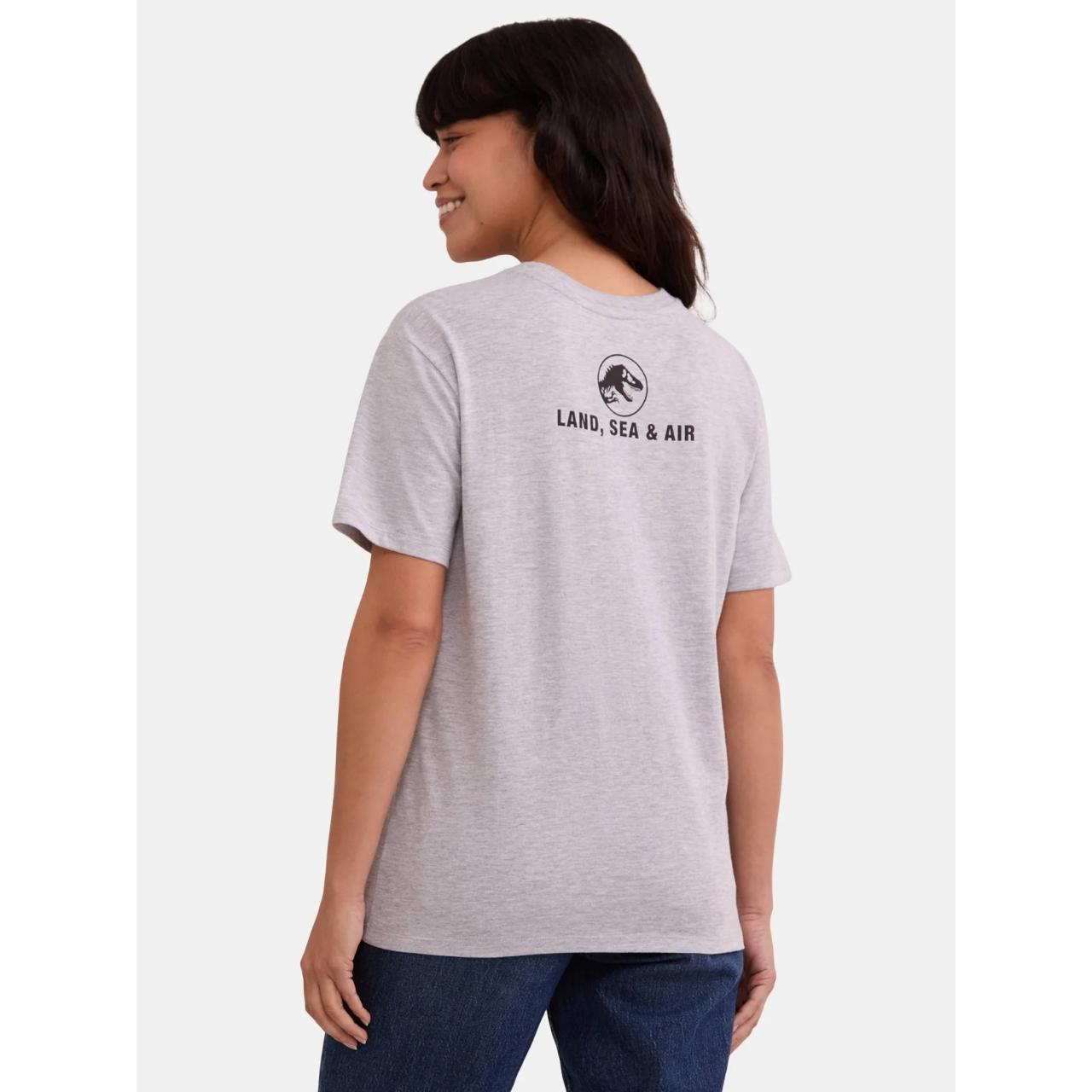 Camiseta Mujer gris Jurassic Park