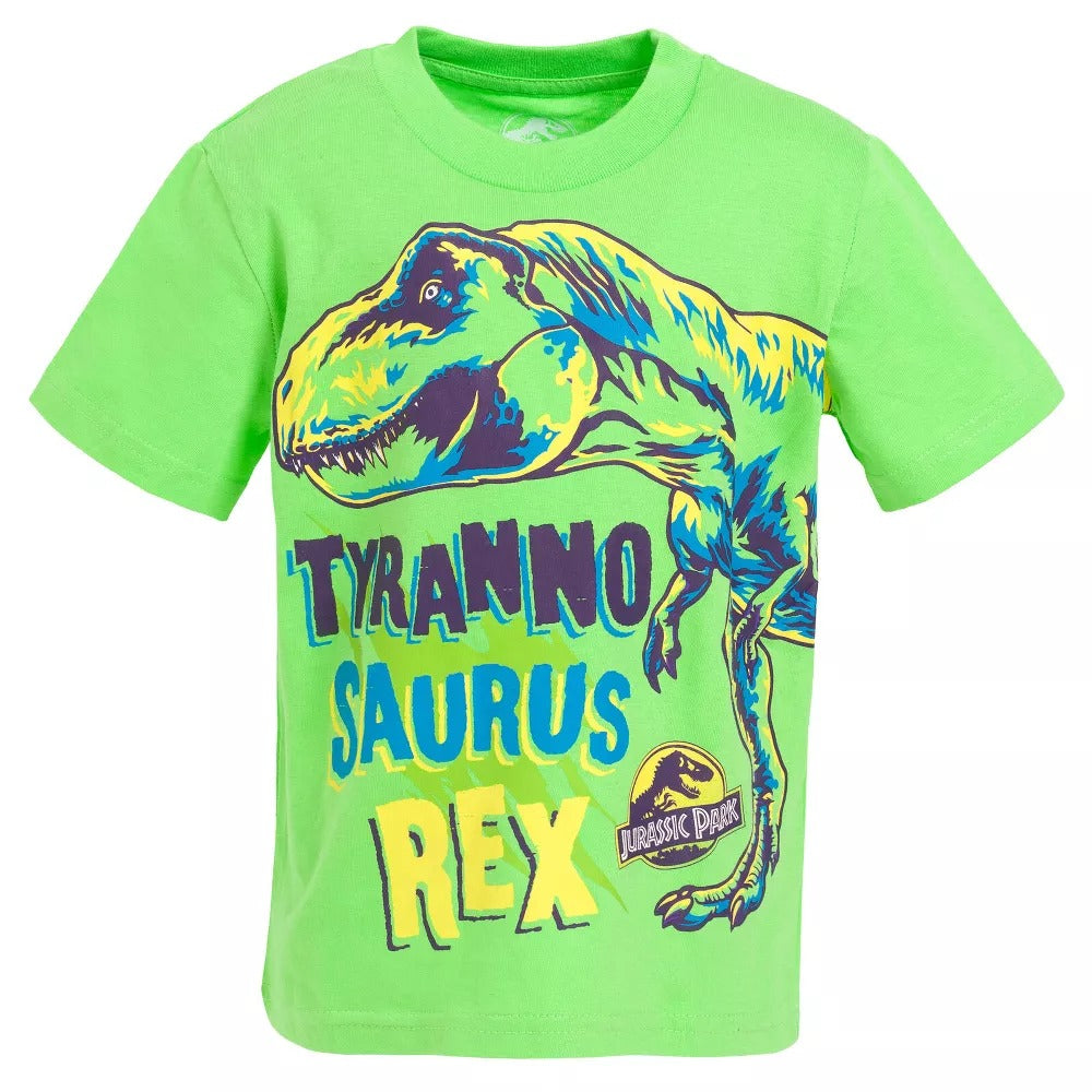 Camiseta Verde Jurassic World Tiranosaurio Rex (T Rex)