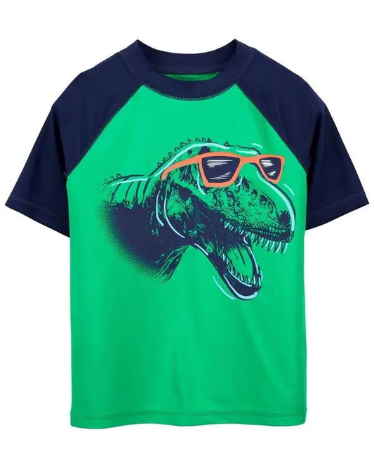 Camiseta Baño Verde y Azul Carters
