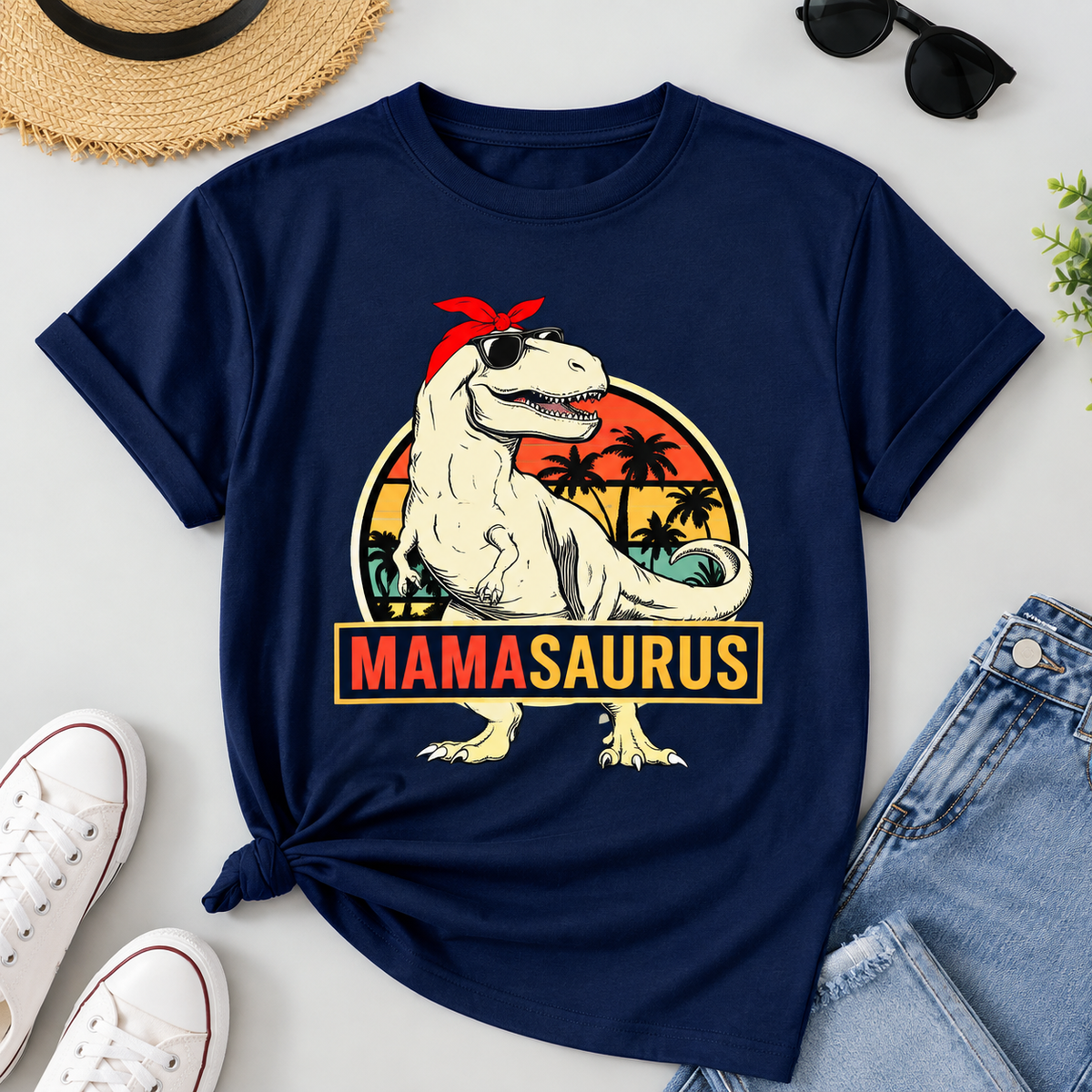 Camiseta Adulto mamasaurus Varios Colores