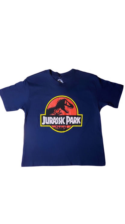 Camiseta Jurassic Park azul niño