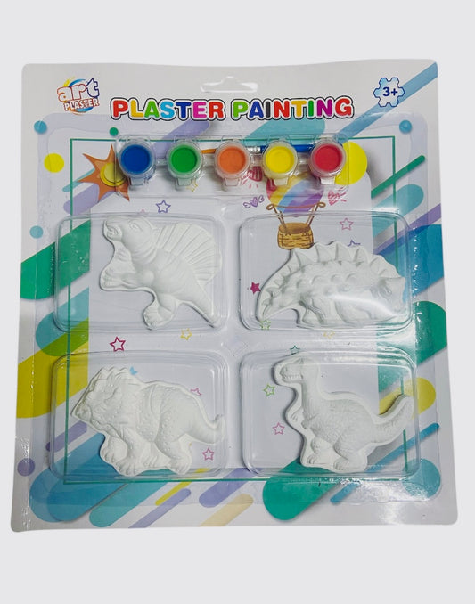 Set Dinosaurios de yeso para pintar