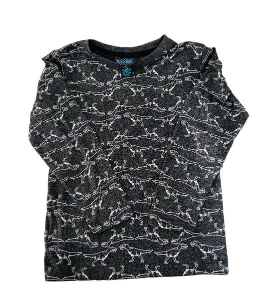 Camiseta gris manga larga