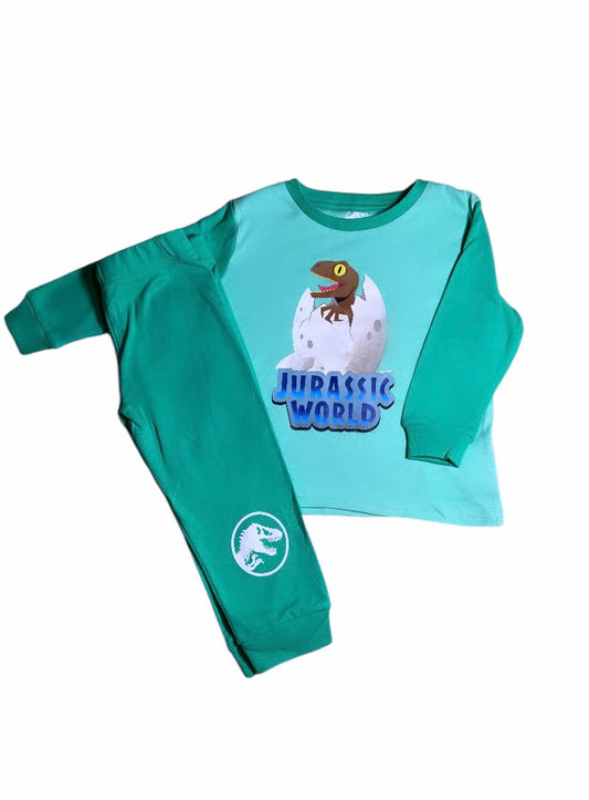 Pijama Jurassic verde menta