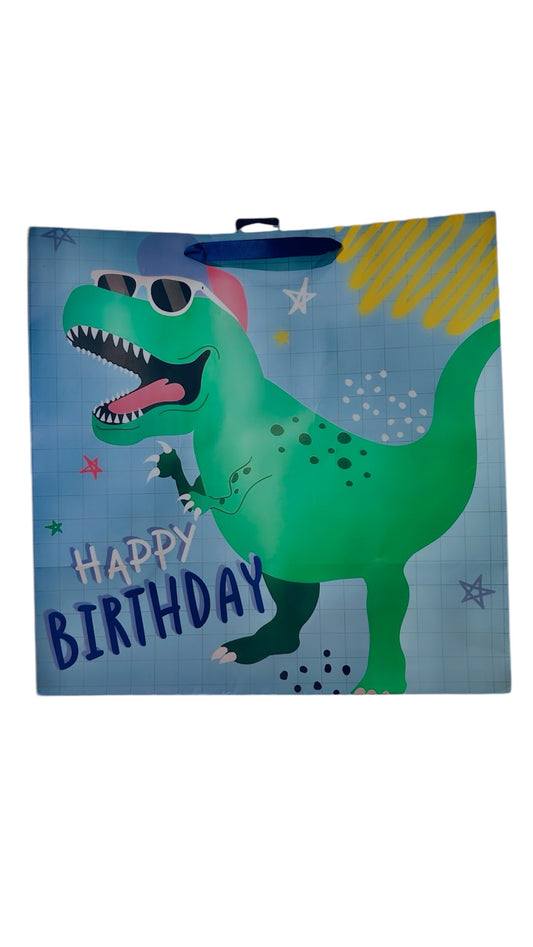 Bolsa de regalo Dino con Lentes 38x38