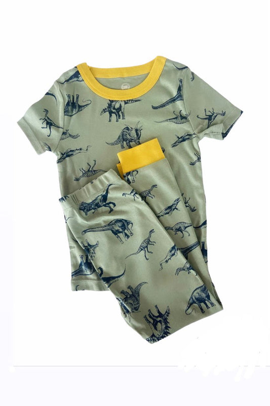 Pijama Wonder Nation verde con dinos