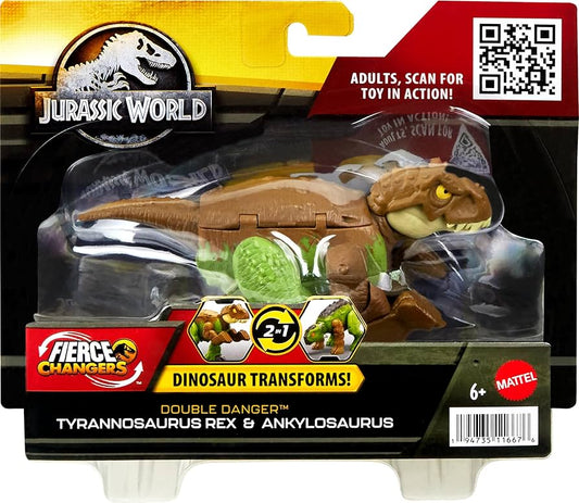 Fierce Changer Dino Transforms T Rex & Ankylosaurus