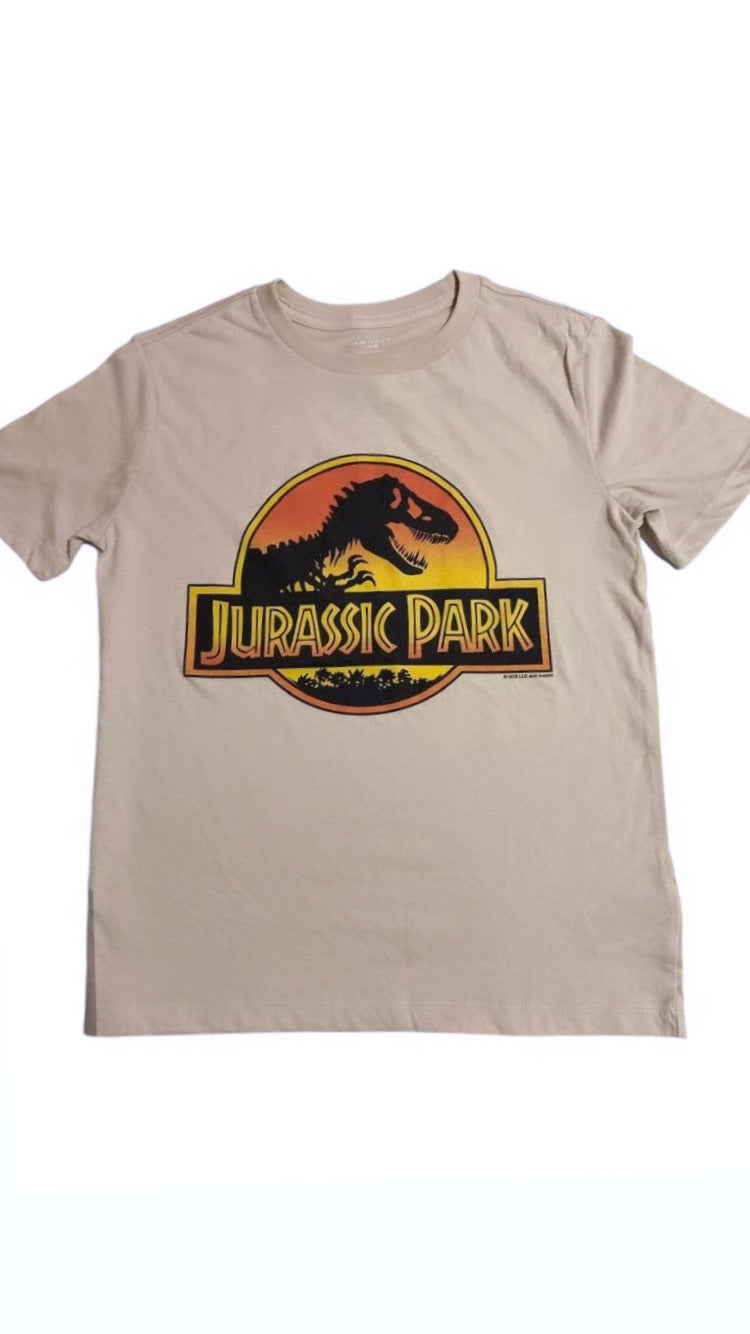 Camiseta Beige Logo Jurassic Park