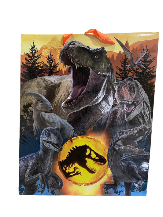 Bolsa de regalo Jurassic 27x33 cm mediana