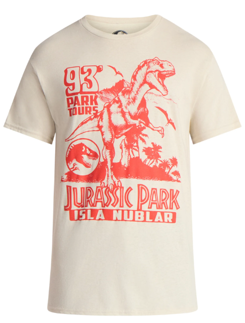 Camiseta Adulto Jurassic Park 1993 Isla Nublar