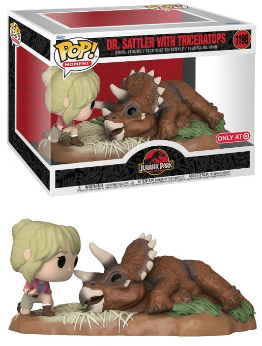 Dr. Satler With Triceratops Funko Pop