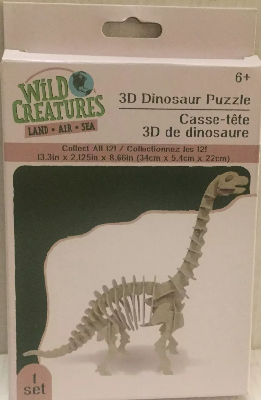 Rompecabezas 3D Braquiosaurio Esqueleto