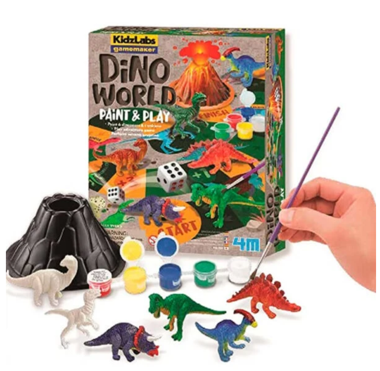 KidzLabs Mundo de Dinosaurios Pinta y Juega