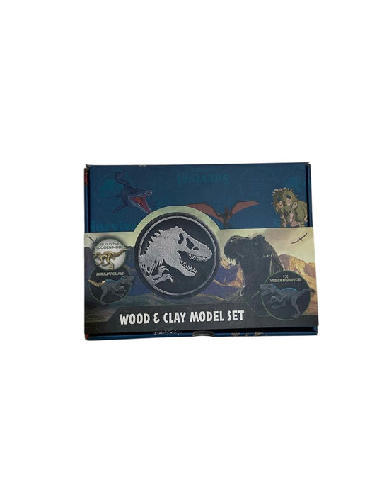 Set modelo de madera y arcilla Jurassic World