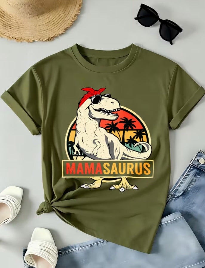 Camiseta Adulto mamasaurus Varios Colores