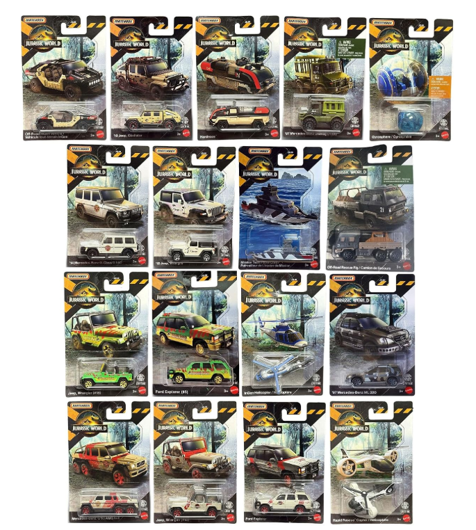 Carrito Matchbox Jurassic World Survival