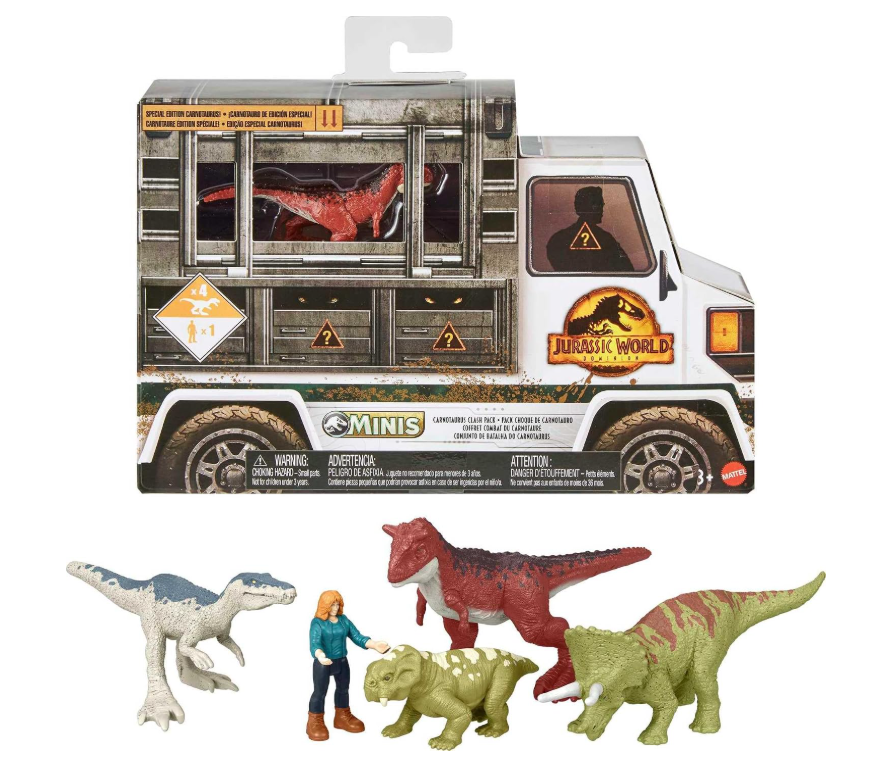 Figuras Minis Clash Pack Jurassic World