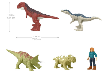 Figuras Minis Clash Pack Jurassic World