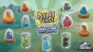 Mini dinosaurios Jurassic World, dinosaurios, prehistóricos, huevos Miniverse