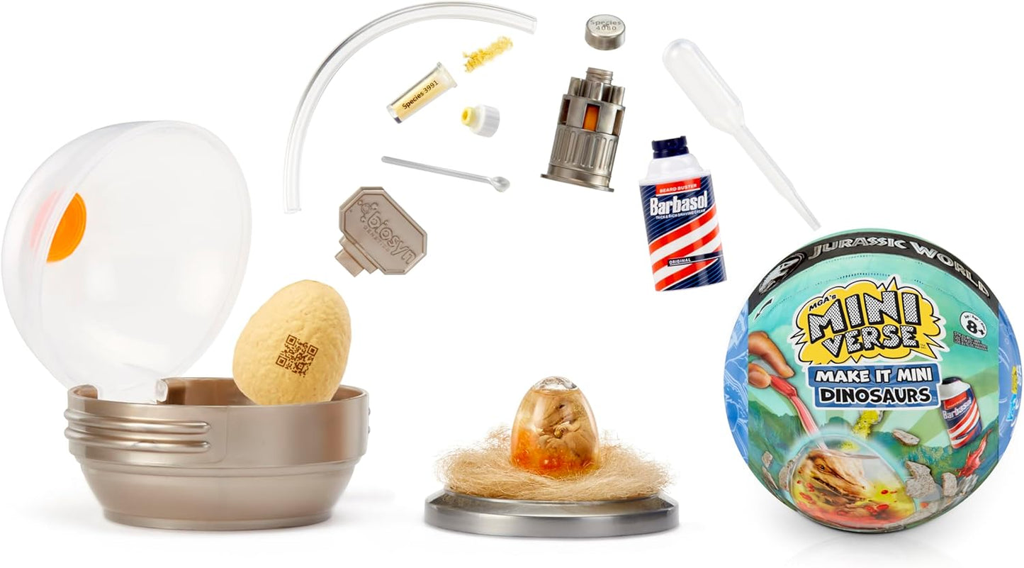 Mini dinosaurios Jurassic World, dinosaurios, prehistóricos, huevos Miniverse
