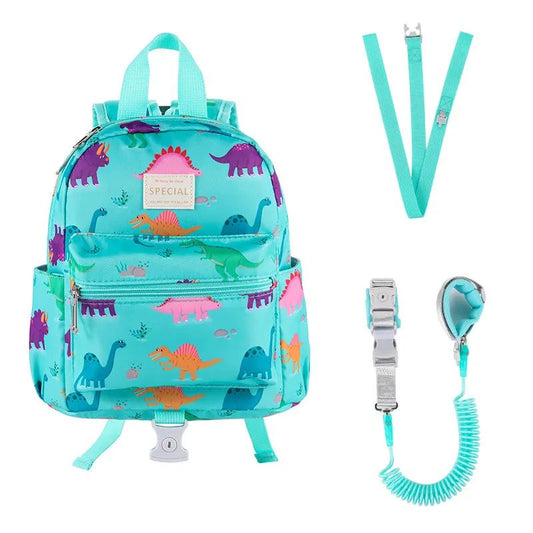 Salveque (Mochila) dinosaurios turquesa