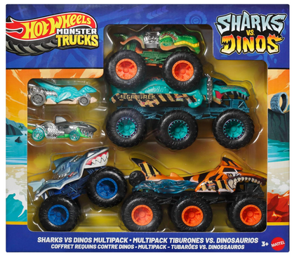 Hot Wheels Monster Trucks, Sharks vs. Dinos