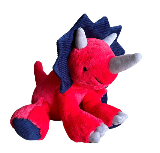 Peluche Triceratops rojo 35 x35 cm