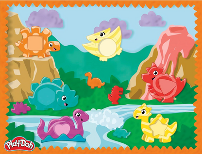 Set de plasticina Play Doh Dinosaurio Formas y Colores