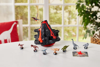 Jurassic World Shaky Volcano - Juego de dinosaurios de mesa lleno de acción