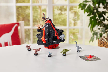 Jurassic World Shaky Volcano - Juego de dinosaurios de mesa lleno de acción