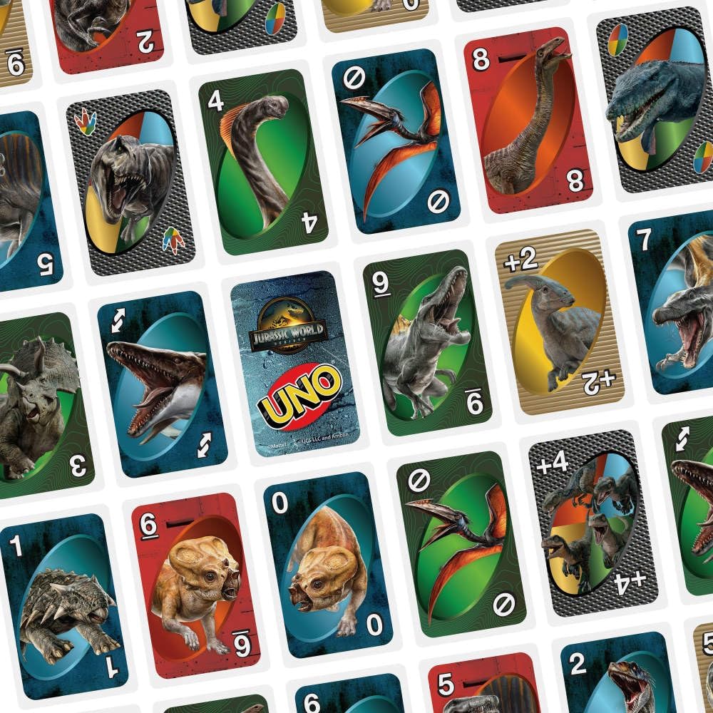 Juego de cartas UNO Jurassic World Rebirth
