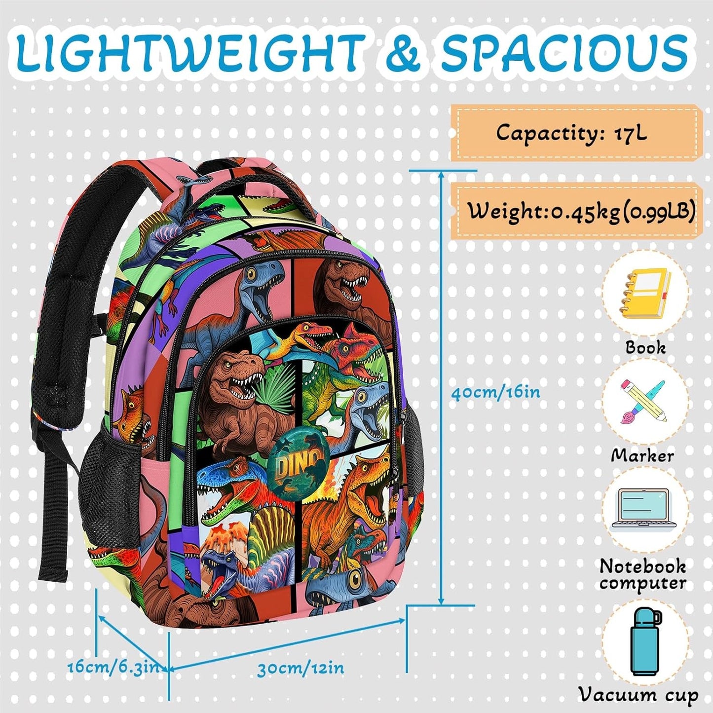 Salveque (Mochila) Dinosaurios