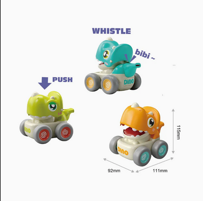 Set 2 Carritos Whistle Press Car