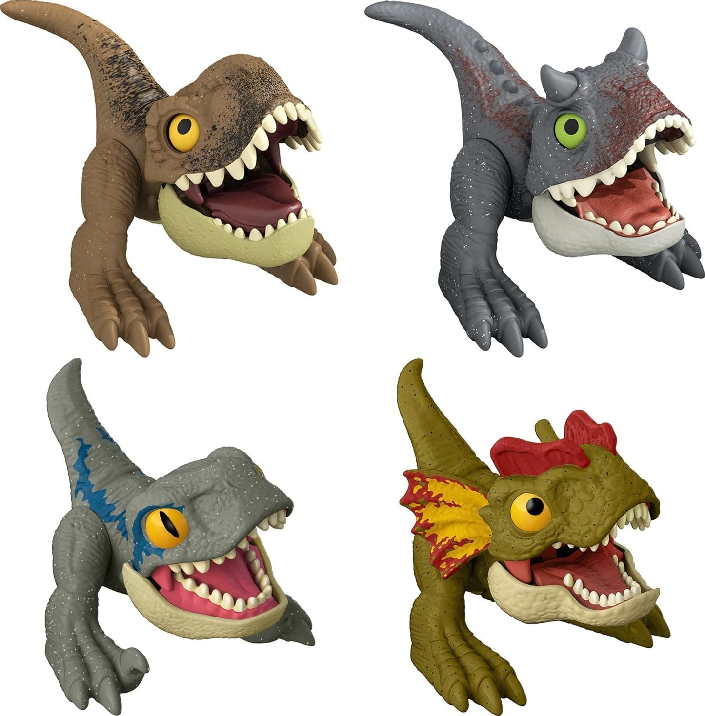Set 4 dinosaurio Uncaged Wild Pop up Jurassic World Survival Instinct