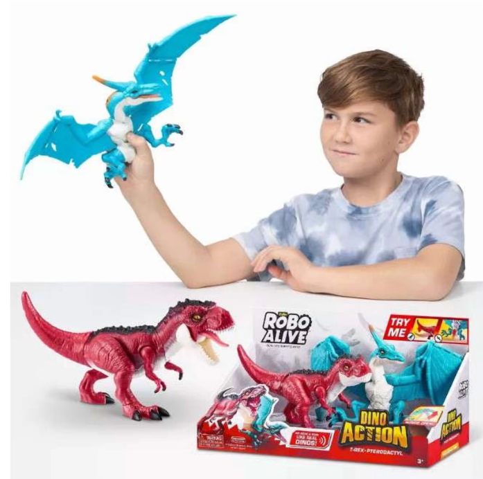 Robo Alive Dino Action T-Rex-Pterodactyl