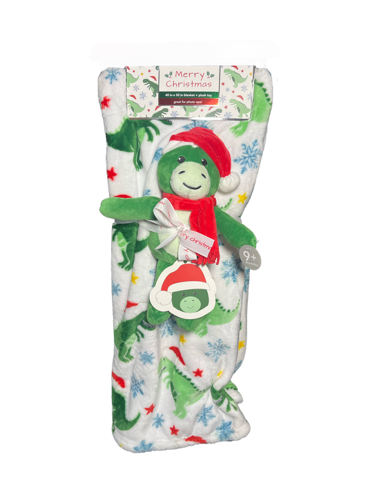 Cobija con peluche Navidad