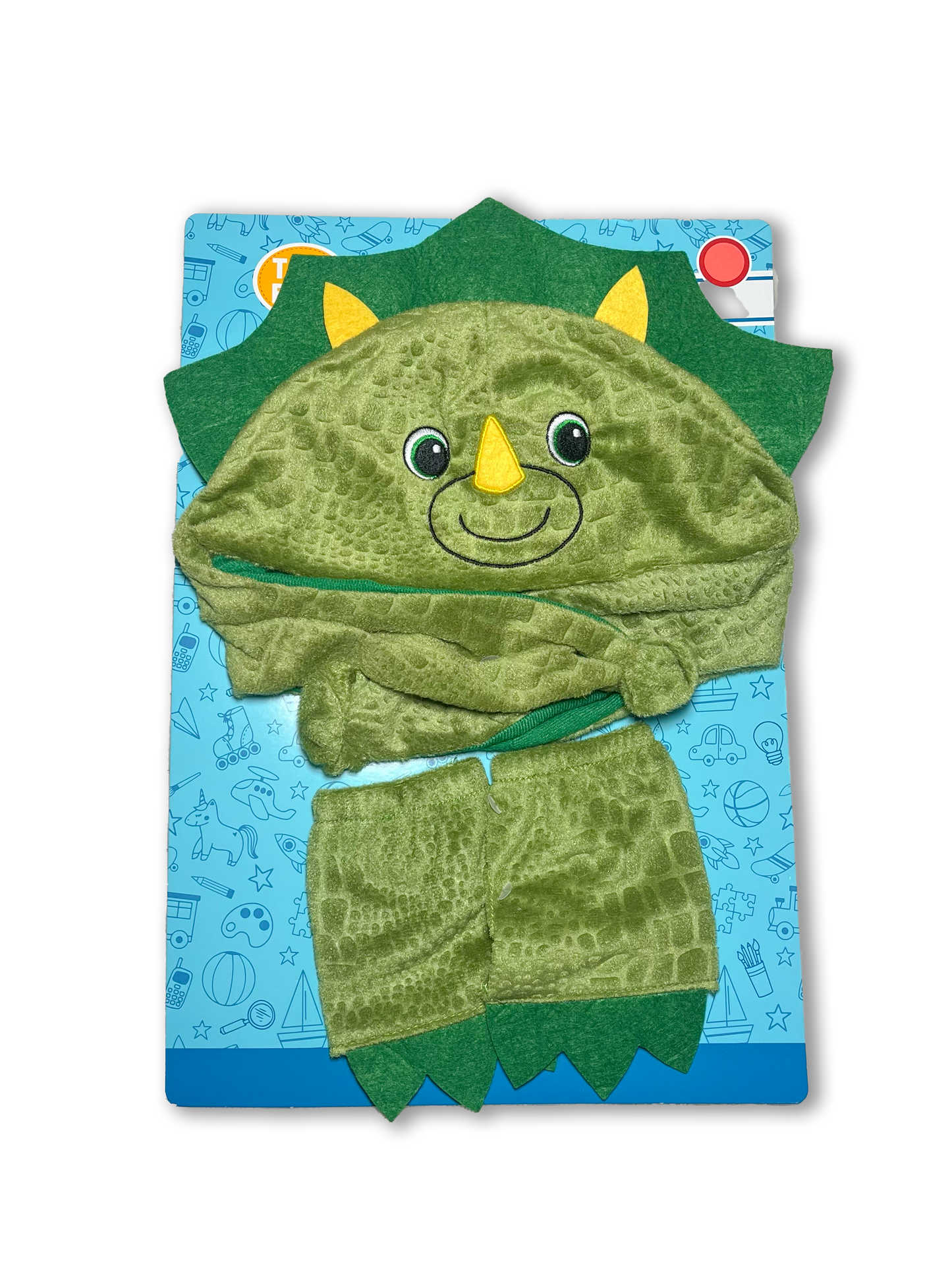 Gorro de triceratops con guantes